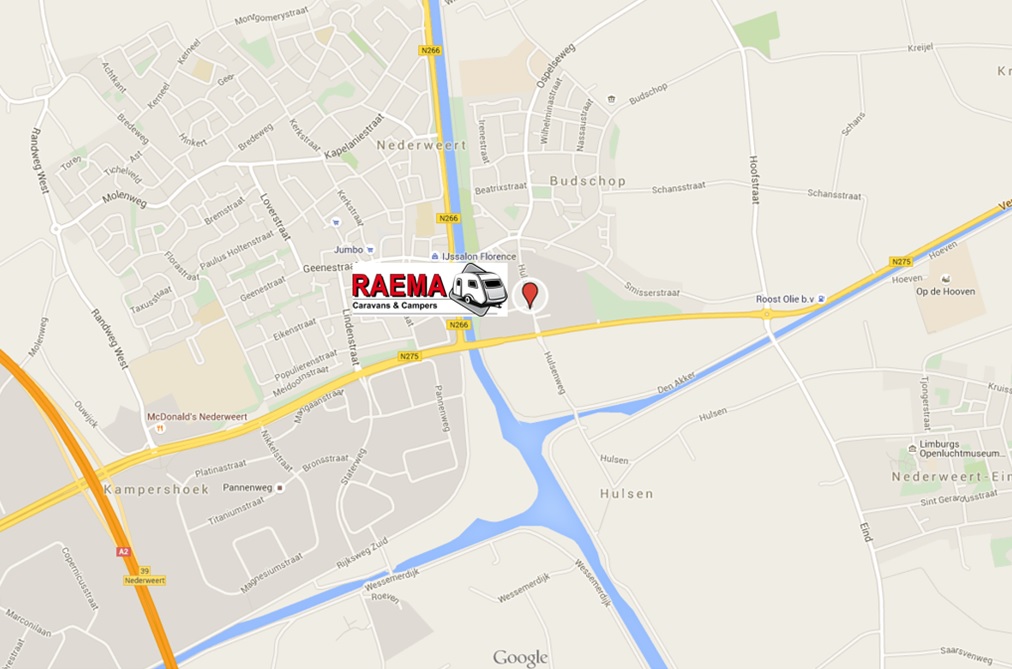 Route Raema Caravans & Campers BV